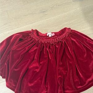 Pink Chicken Rich Red Velvet Skirt